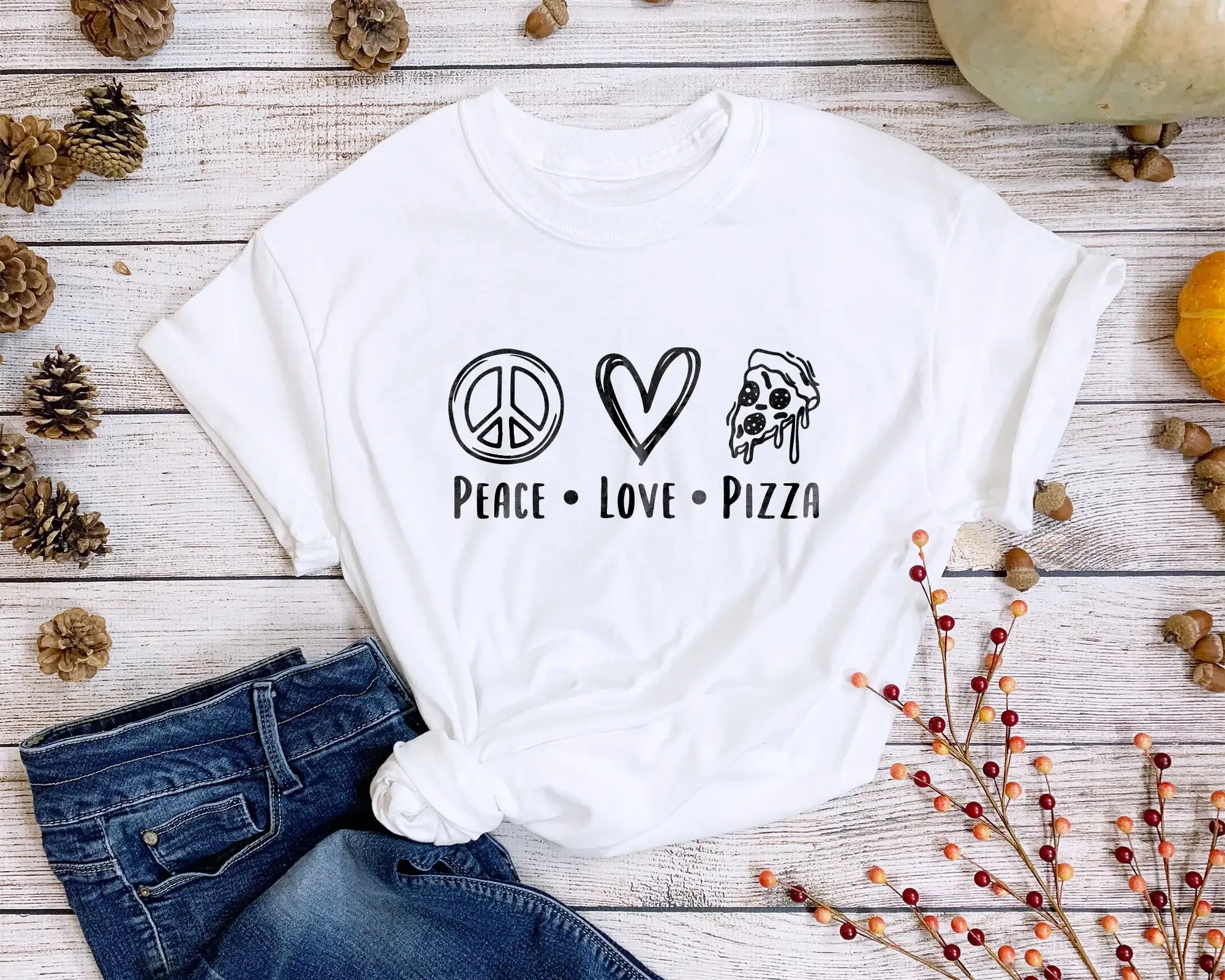Love for Pizza Tshirt SVG-ShabHub
