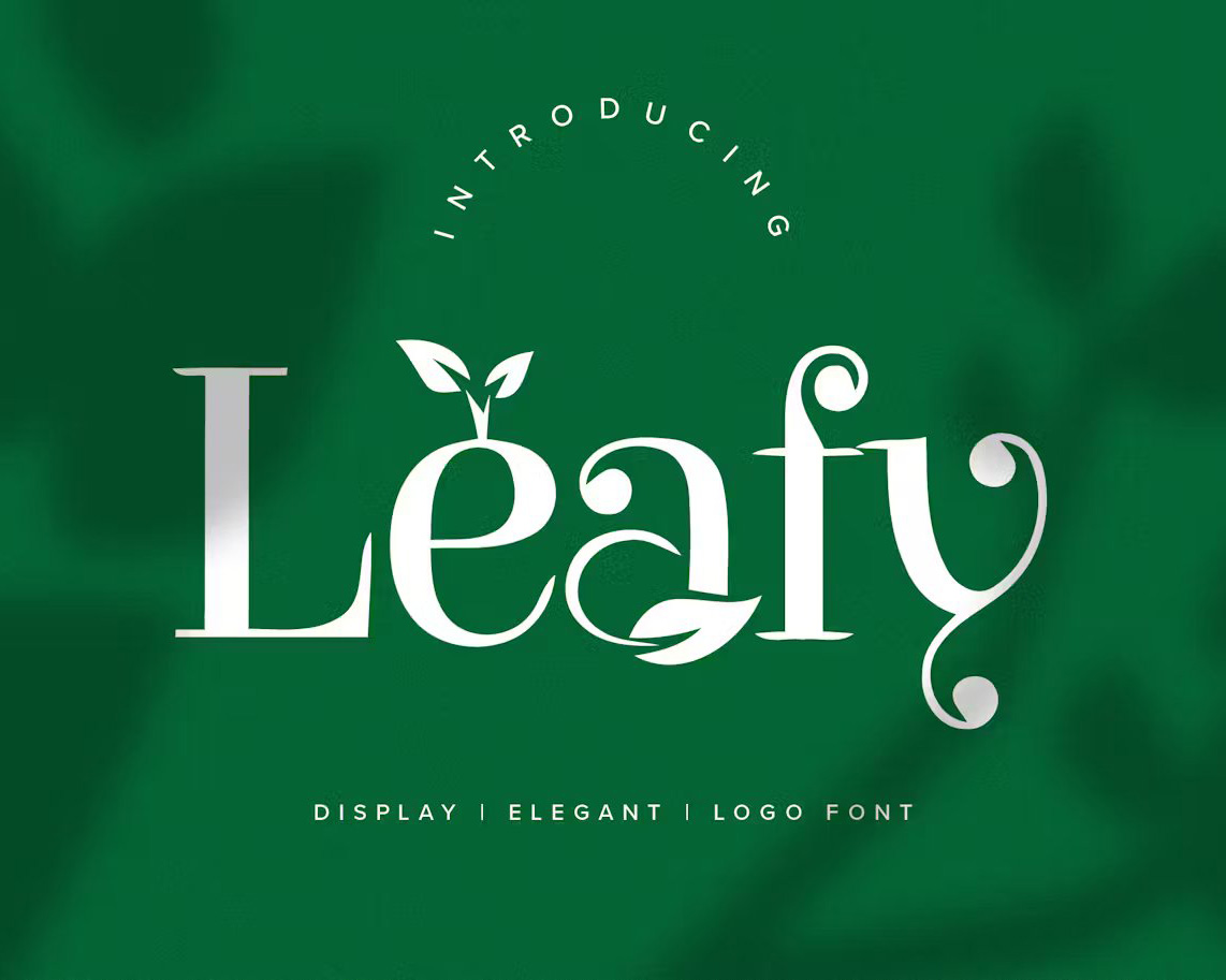 Leafy Logo Font