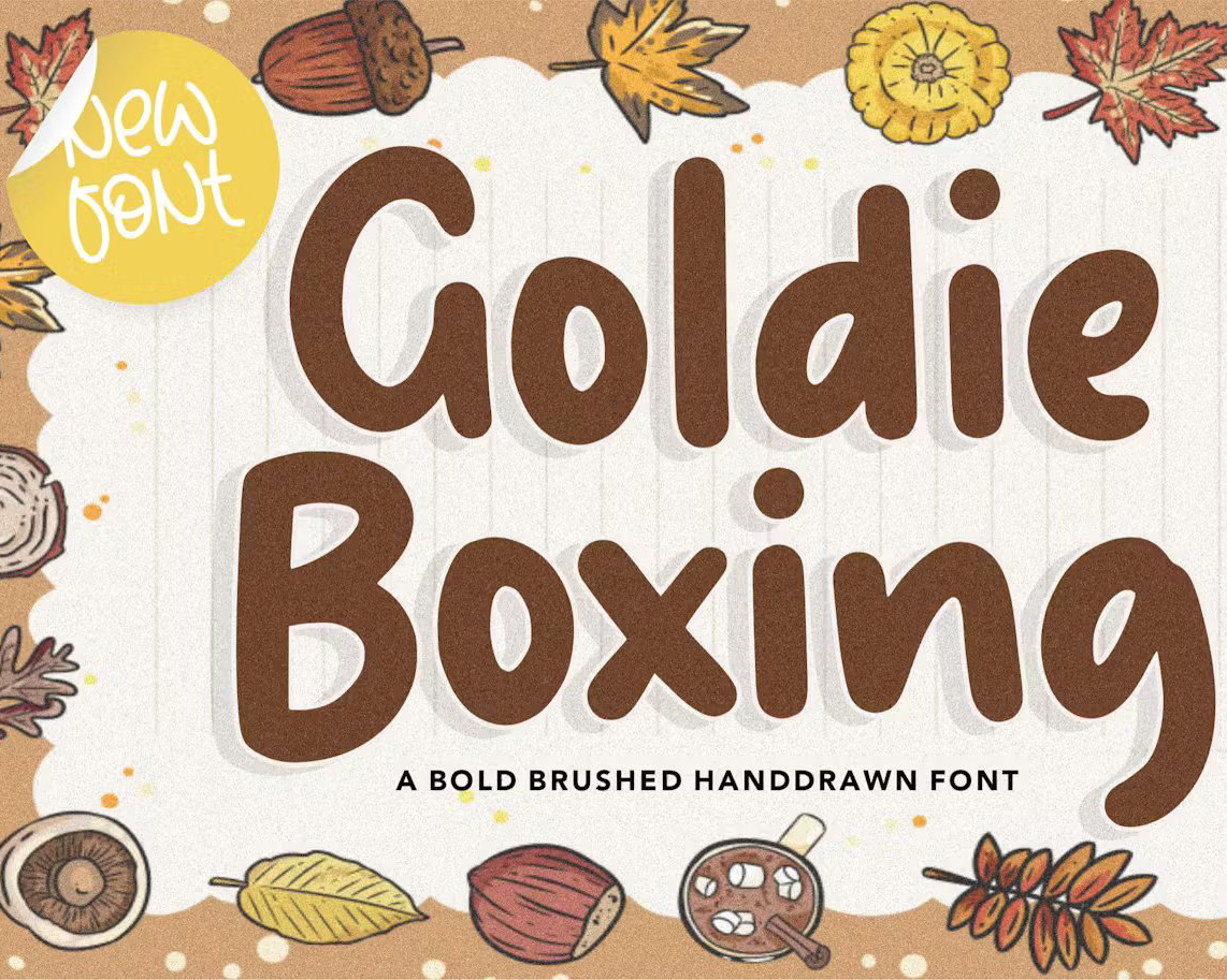 Goldie Boxing Handwriting Font
